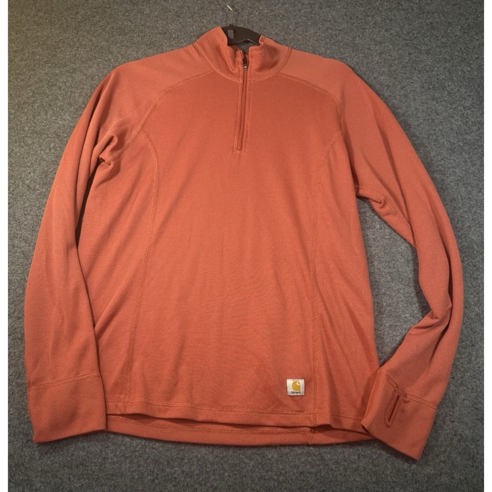 Carhartt Women's Base‎ Force Midweight Tech Quarter-Zip Long Sleeve Shirt Large